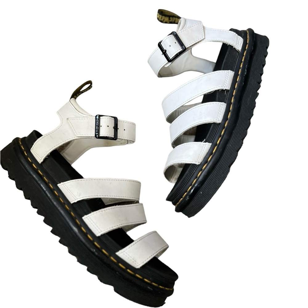 Dr. Martens Blaire Brando Fisherman Sandal White Size 9